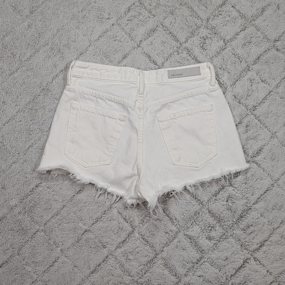 GRLFRND Shorts Womens 25 White Cindy Rock Me Gently Cut Off Denim HR - Picture 8 of 8